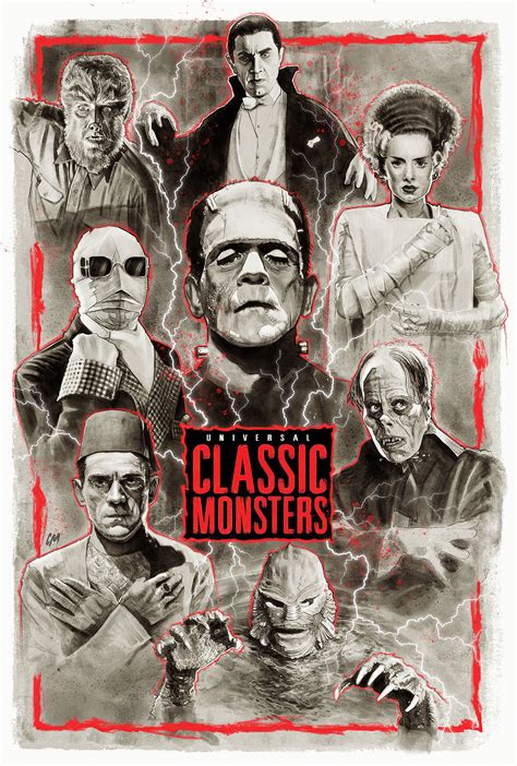 Universal Monsters Colin Murdoch Art