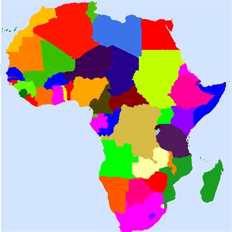 Map Of Africa Continent Grey Map Of Africa With Countries Free Vector