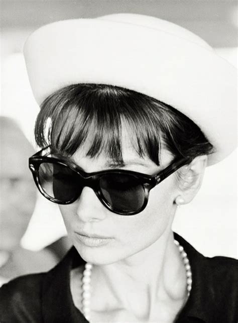 Audrey Hepburn Wearing Her Favorite Sunglasses By Oliver Goldsmith For