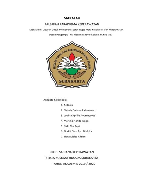 Contoh Cover Makalah Dosen Pengampu Makalah Kedudukan Dan Fungsi - Riset