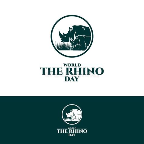 Save Rhino Save Wildlife Stock Vector Illustration Of Nose 75040258