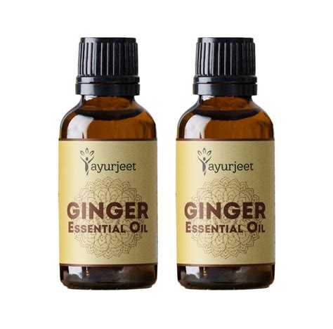 ayurjeet herbal ginger massage oil 30ml for tummy belly lymphatic drainage slimming weight loss