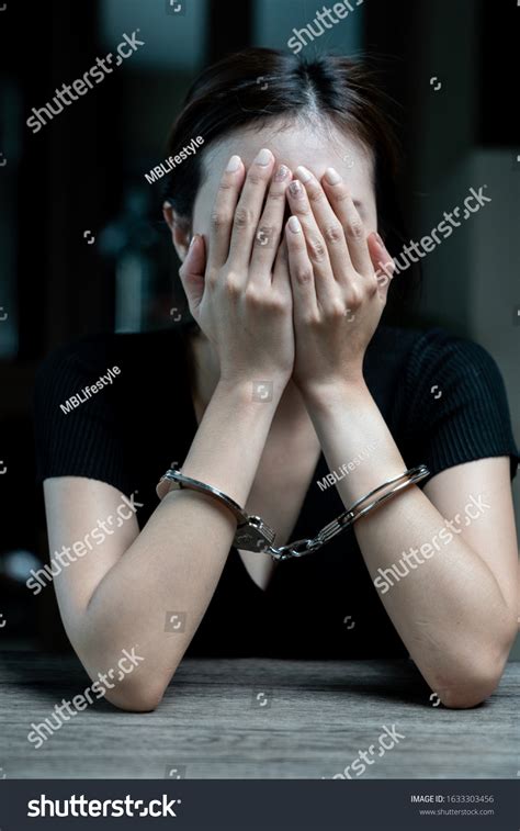 Handcuffed On Prisoner Woman Prisoners Were Stock Photo Shutterstock