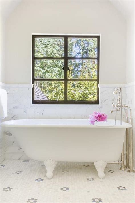 Popular options for half tiled bathroom walls include marble effect, sparkly quartz and wood effect glossy tiles are particularly well suited to bathroom wall designs. Half Tiled Bathroom Walls Design Ideas