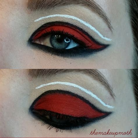 Black And White Eye Makeup Red Black And White Graphic Eye Makeup The
