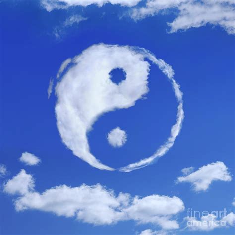 Yin Yang Symbol Made Of Clouds Photograph By Awen Fine Art Prints