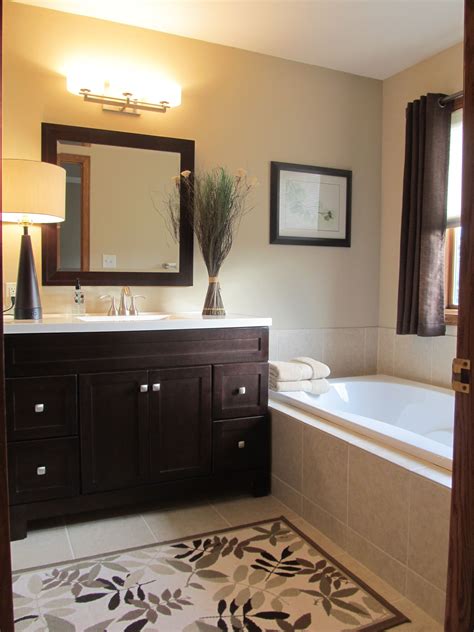 How to paint bathroom cabinets dark brown. If you're wanting to freshen your bathroom with a new ...