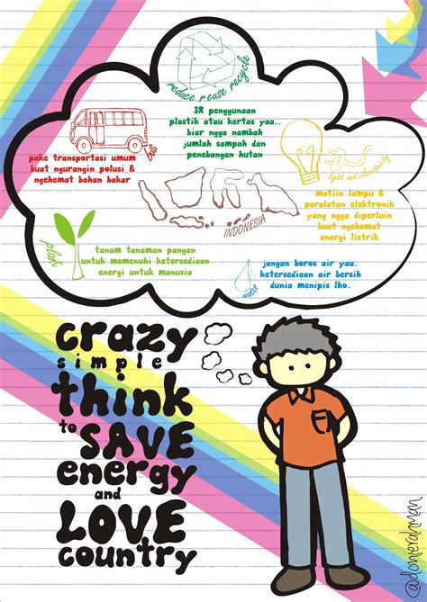 Poster hemat energi bisa berupa energi listrik dan energi air. donie punya blog: Desember 2012