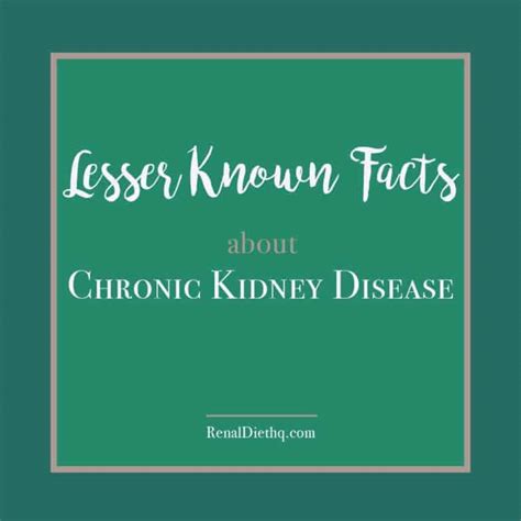 Lesser Known Facts About Chronic Kidney Disease Renal Diet Hq