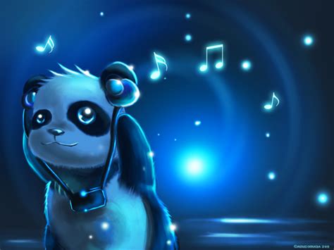 Music Panda By Deruuyo On Deviantart