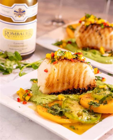 Mexican Grilled Sea Bass With Avocado Crema And Mango Salsa Beyond Mere Sustenance