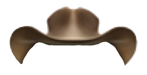 Sad Cowboy Emoji No Background Cowboy Hat Face Was Approved As Part