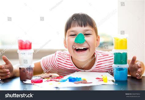 Happy Girl Playing Color Play Dough Stock Photo 306879692 Shutterstock