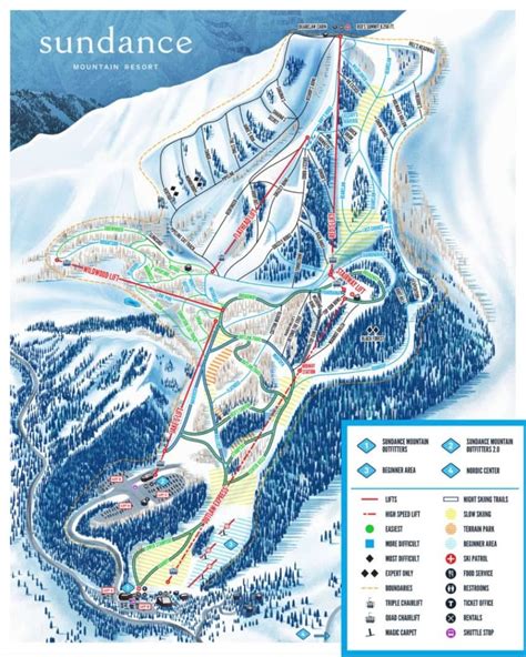 Sundance Trail Map Onthesnow