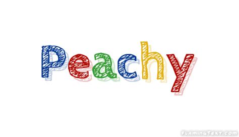 Peachy Лого Бесплатный инструмент для дизайна имени от Flaming Text