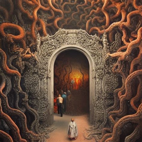 Artstation Gates Of Hell In The Style Of Jia Aili Prompt