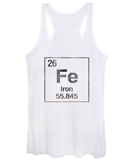 Periodic Table Of Elements Iron Fe Womens Tank Top For Sale By Serge