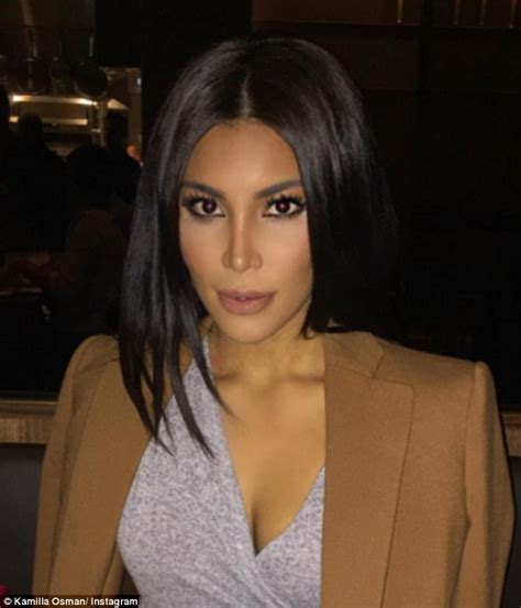 Kamilla Osman Dubbed Kim Kardashians Twin Insists Shes Not Trying