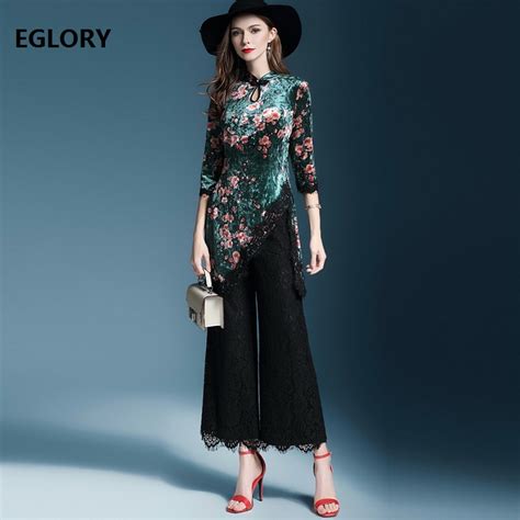2018 Spring Summer Clothing Set Women Vintage Print Floral Qipao Dress