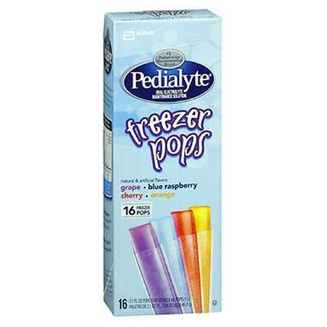 Pedialyte Freezer Pops 16 Pack Assorted Flavors 21 Oz By Pedialyte