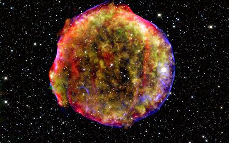 Space Images Vivid View Of Tychos Supernova Remnant