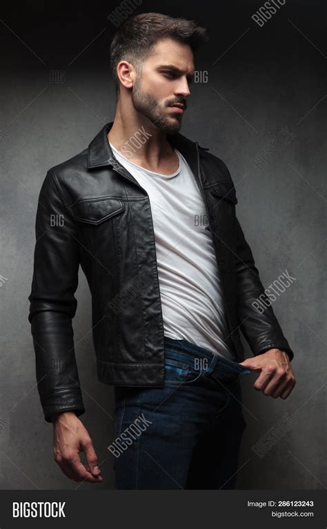 hot men in leather jackets