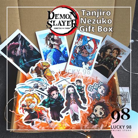 Anime Demon Slayer Set Boxes Tanjiro Kamado Nezuko Kamado Shopee