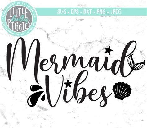 Buy Mermaid Vibes Svg Png Cut File Mermaid Birthday Svg Mermaid Online