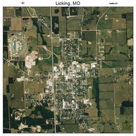 Aerial Photography Map Of Licking Mo Missouri