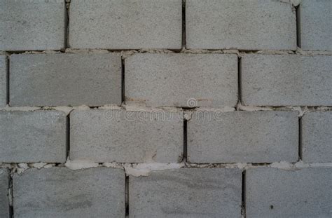 The Wall Of Cinder Block Stock Photo Image Of Exterior 76362340