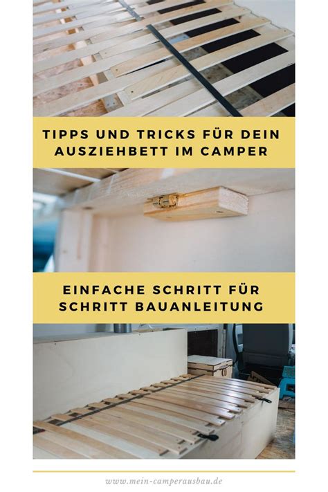 Mid.you ausziehbett, beige, holz, kiefer, massiv,vollmassiv, 90 cm. Ausziehbett im Camper Schritt für Schritt Anleitung Bett im Bus selbst bauen | Bus camper, Vw t5 ...