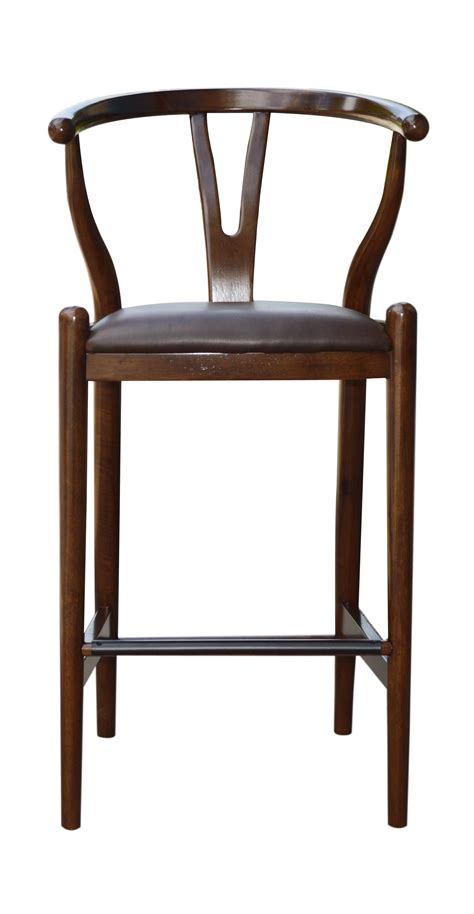 Therefore, this stool was a total novelty in the era of 1950s. Welter Wishbone Bar Stool, Cappuccino | Bar stools, Stool ...