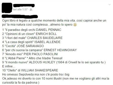 • vederti di nuovo, dopo tanto tempo, ha. Facebook, catene e 'Book nomination': così cediamo i ...