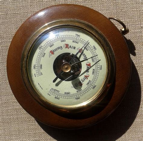 A barometer is an instrument for measuring the pressure of the air, due to the weight of the column of air above it. Barometers & Thermometers - SUPERB VINTAGE WORKING WEST ...