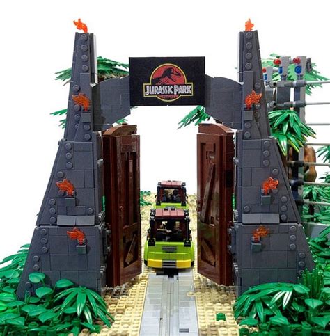 Jurassic Park Lego Diorama Combines All Four Films Into One Massive Display Gizmodo Uk
