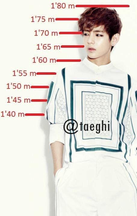 Bts V Height Chart Edit