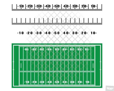 Football Yard Lines Svg With Dxfepspng • Ohmycuttables