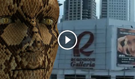 Snake Man In Robinsons Galleria The Truth Behind It Is It Real