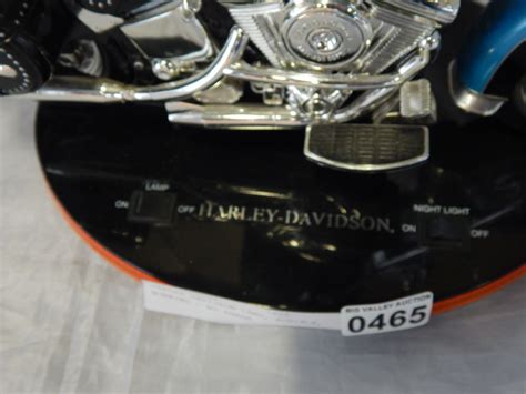 Look for $35 shipped, this will be a good sized box but pretty light. HARLEY DAVIDSON LAMP, AUDIBLE, WORKING - NO SHADE - Big ...