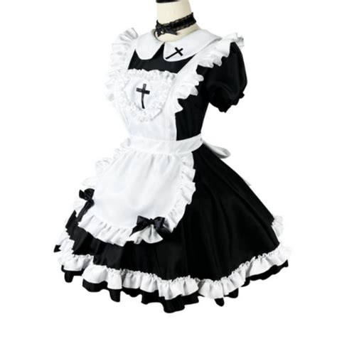 Japanese Classic Short Sleeved Maid Cute Japanese Maid Cosplay Etsy