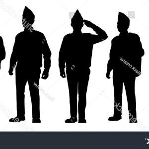 Free for personal and commercial use. Saluting Soldier Silhouette Free Vector at Vectorified.com ...