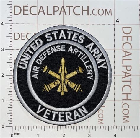 Us Army Air Defense Artillery Veteran Patch Decal Patch Co