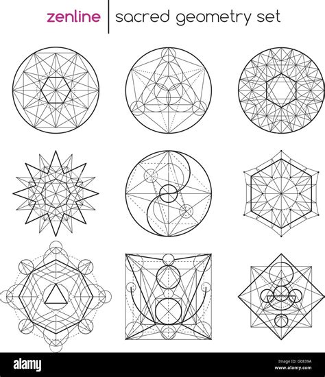 Sacred Geometry Set Stock Vector Image And Art Alamy