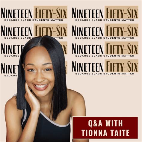The Making Of Nineteen Fifty Six A Qanda With Tionna Taite The Crimson