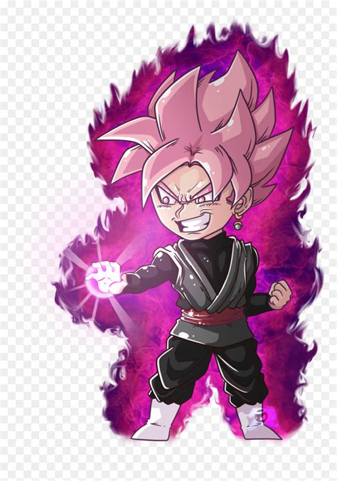 Chibi Ssj Rose Black Goku Black Goku Super Saiyan Rose Chibi Hd Png