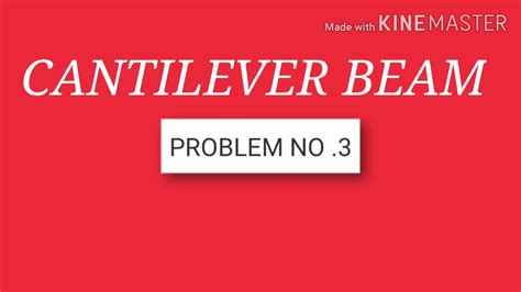 In this video i have described what is sfd and bmd of cantilever beam which is carrying a point load at its free end. Cantilever beam||problem no 3||with three point loads||SFD ...