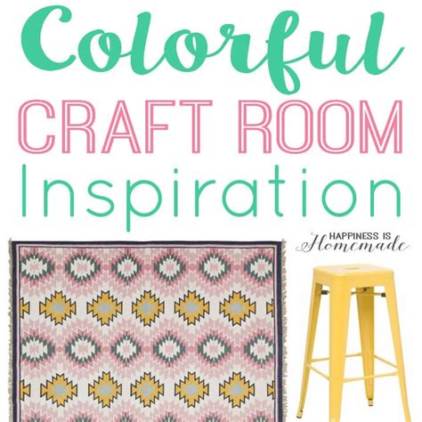 Craft room reveal full of awesome craft room ideas! Colorful Craft Room Design Board - Happiness is Homemade
