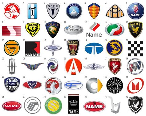 Famous Car Company Logos With Names Foto Kolekcija