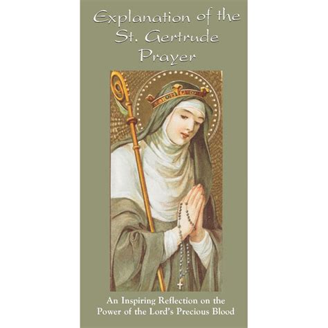 Explanation Of The St Gertrude Prayer The Catholic T Store