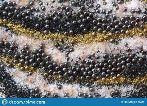 Layered Colorful Sand Pattern Marble Style Background Black And Gold